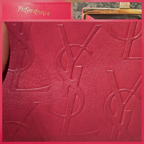 YSL Yves Saint Laurent Cassandra Lock Bi-Fold Wallet w/ Wristlet Strap Added - Picture 4 of 17